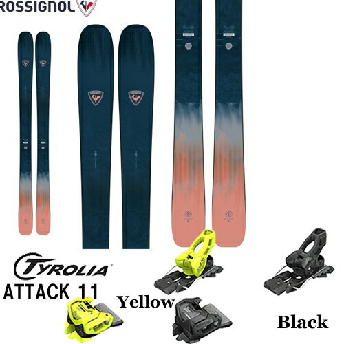 スキー板 ロシニョール ROSSIGNOL 23-24 RALLYBIRD 92 金具付き2点セット( TYROLIA ATTACK 11 GW)