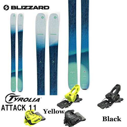 スキー板 旧モデル ブリザード BLIZZARD シーバ SHEEVA 9 金具付き2点セット TYROLIA ATTACK 11 GW 23-24モデル