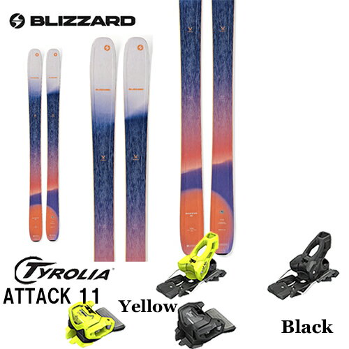 スキー板 旧モデル ブリザード BLIZZARD シーバ SHEEVA 10 金具付き2点セット TYROLIA ATTACK 11 GW 23-24モデル