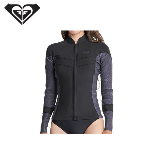 ロキシー ROXY フロントジップ 2.0 SYNCRO FZ LS JACKET レーディス (BLK1) 2mm RWT221909[WS] 夏 海