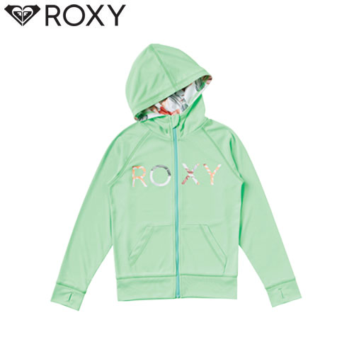 【お買い物マラソン最大P10倍】ROXY ロキシー キッズ MINI MERMAID LOGO PARKA キッズ ミニマーメイド ロゴパーカ ジュニア キッズ ラッシュガード 半袖 マリンスポーツ アウトドア (MIN)：TLY231106[pt_up]