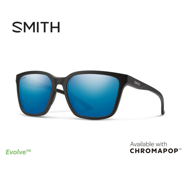 スミス SMITH サングラス Shoutout (Matte Black) CP-Polar Blue Mirror 偏光：020446282 [24ss]