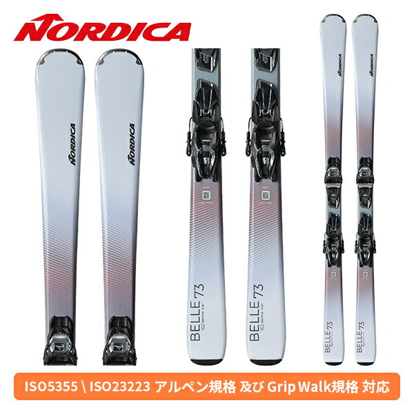 スキー板 2026 ノルディカ NORDICA ベル73 BELLE 73+TP2 COMPACT 10 FDT (金具付) オールラウンド [25/26]