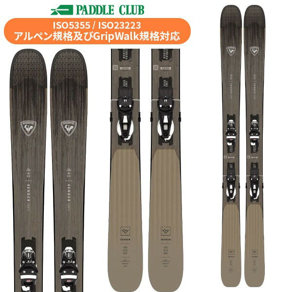 楽天パドルアウトドアクラブ[旧モデル スキー] 23-24モデル ロシニョール ROSSIGNOL SENDER 104TI + NX 12 GW KONECT：RALMJ02 （専用金具付） サイズ:172 178 23-24モデル