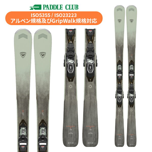 ロシニョール ROSSIGNOL EXPERIENCE W 76 + XPRESS W 10 GW (金具付) エクスペリエンス オールコンディション レディース RAMFT03-N スキー板 24-25 [旧モデルスキー]