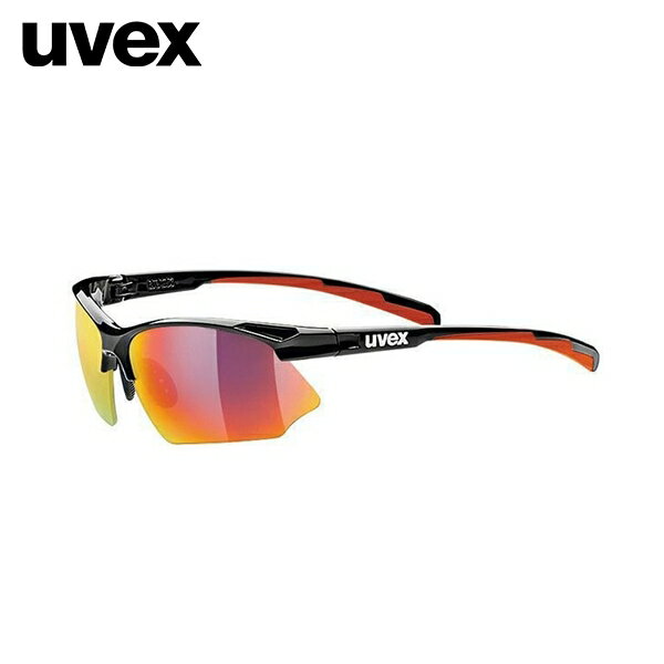 ウベックス UVEX sportstyle 802 ブラック（レッド）/ミラーレッド サングラス 53.0.819.2213 [旧モデル] 23-24 5308192213(4)