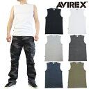 【ポイント10倍】 AVIREX 正規取扱店 783-4935001 DAILY NO SLEEVE SHIRT アビレックス デイリー デイリー ノースリーブ シャツ リブ ミリタリー タイトフィット ジムウェア メンズ シンプル インナー 無地 ワイドバック U-ネック
