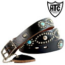 【ポイント10倍】HTC 正規取扱店 793-5971031 D-STYLE STUDS TQ 1.25 W-END メンズアクセサリー 本革 牛革 アメカジ バイカー ナローベルト アメリカ製 Made in USA ヴィンテージ加工