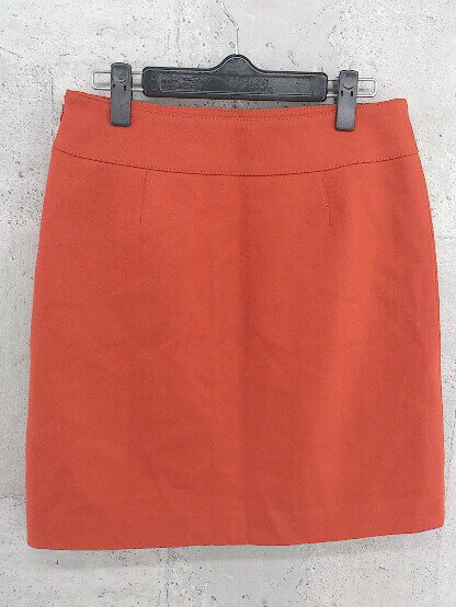 ◇ BALLSEY ボールジー TOMORROWLAND ミニ 台形 スカート 38 オレンジ系 * 【中古】