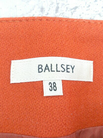 ◇ BALLSEY ボールジー TOMORROWLAND ミニ 台形 スカート 38 オレンジ系 * 【中古】