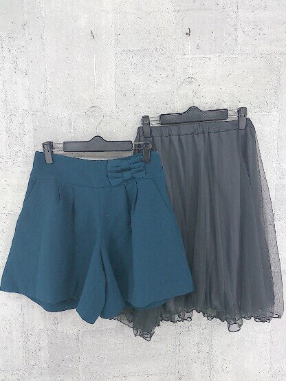 ◇ couture brooch クチュールブローチ まとめ2点セット サイズ38のみ キュロット ショート パンツ 膝丈 スカート * 【中古】