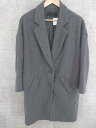 ◇ JEANASIS ジーナシス ロング コート F グレー * 【中古】(4)