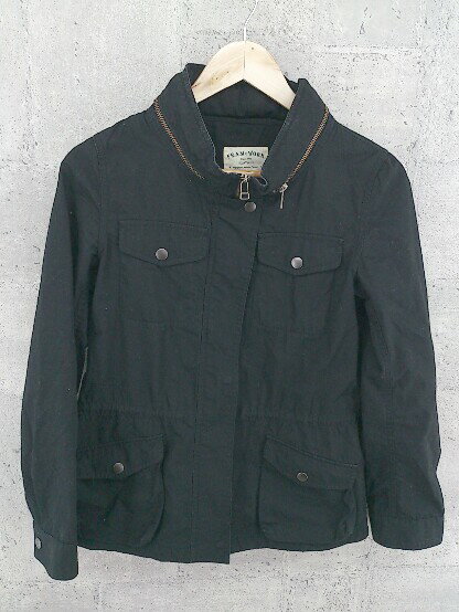 ◇ FRAMeWORK フレームワーク 長袖 ジップアップ ジャケット 36 ブラック レディース 【中古】