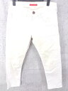 ◇ RED CARD レッドカード サブリナ 七分丈 ジーンズ デニム パンツ 23 (26) ホワイト * 1002799255912 【中古】