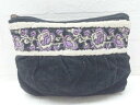 ◇ ANNA SUI アナスイ ポーチ ブラック * 【中古】