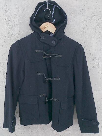◇ BEAMS BOY ビームスボーイ ダッフル コート boy ネイビー * 1002799266536 【中古】