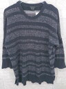 ◇ Theory セオリー ボーダー コットン ニット 長袖 セーター S ネイビー # 1002799276863 【中古】