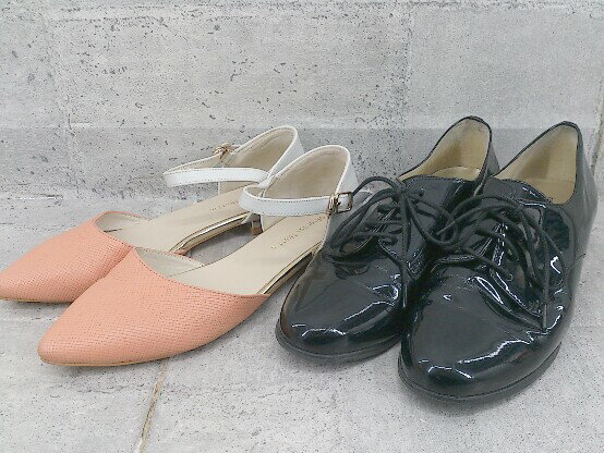 ◇ ORiental TRaffic まとめ売り2点セット Lサイズのみ ローヒール パンプス マニッシュ シューズ * 1002799292801 【中古】