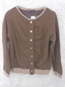◇ PINK LABEL ピンクレーベル UNITED ARROWS アンゴラ混 長袖 カーディガン ブラウン * 1002799307482 【中古】
