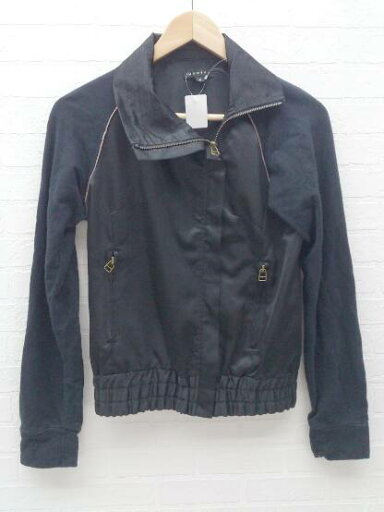 ◇ MOUSSY マウジー 長袖 ジップアップ ジャケット S ブラック # 【中古】 ◇ MOUSSY マウジー 長袖 ジップアップ ジャケット S ブラック # 【中古】