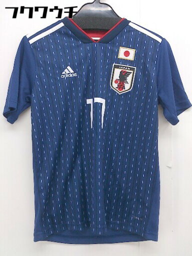 ◇ ◎ adidas jfa 17 HASEBE キッズ 子供服 半袖 Tシャツ カットソー サイズ150 ブルー ホワイト メンズ レディース 【中古】 ◇ ◎ adidas jfa 17 HASEBE キッズ 子供服 半袖 Tシャツ カットソー サイズ150 ブルー ホワイト メンズ レディース 【中古】