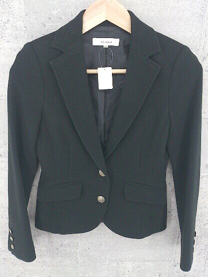 ◇ m's select エムズ セレクト 長袖 テーラード ジャケット 36 ブラック レディース 【中古】