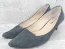 ◇ Odette e Odile オデット エ オディール UNITED ARROWS ヒール パンプス 23 1/2 ネイビー * 【中古】(4)