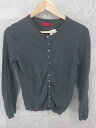 ◇ SUPER HAKKA スーパーハッカ コットン ニット 長袖 カーディガン ブラック * # 【中古】
