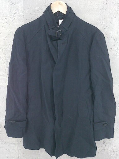 ■ ORIHICA オリヒカ 長袖 ステンカラー コート ネイビー # 【中古】 ■ ORIHICA オリヒカ 長袖 ステンカラー コート ネイビー # 【中古】