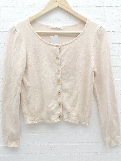 ◇ WILLSELECTION ウィルセレクション 長袖 カーディガン 1 ベージュ * 【中古】