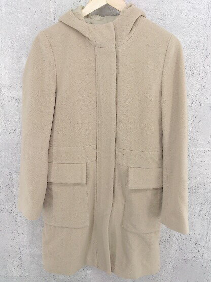 ◇ UNITED ARROWS ユナイテッドアローズ ジップアップ 長袖 コート 38 キャメル * 【中古】