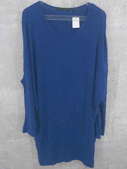 ◇ URBAN RESEARCH アーバンリサーチ ドルマン 長袖 ミニ ワンピース チュニック FREE ブルー * 【中古】