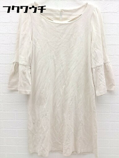 ◇ ANAYI アナイ 七分袖 チュニック ミニ ワンピース 36 ベージュ レディース 【中古】 ◇ ANAYI アナイ 七分袖 チュニック ミニ ワンピース 36 ベージュ レディース 【中古】