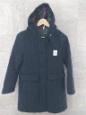 ■ The Way of Chic Ray BEAMS レイビームス フード付 長袖 コート ネイビー # 1002799850629 【中古】