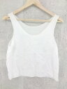 ◇ Unaca アナカ ノースリーブ インナー 38 ホワイト系 * 【中古】