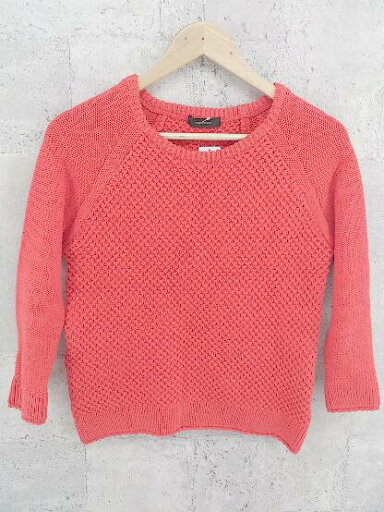 ◇ AMERICAN RAG CIE 七分袖 ニット セーター F レッド * 1002799876056 【中古】 ◇ AMERICAN RAG CIE 七分袖 ニット セーター F レッド * 1002799876056 【中古】