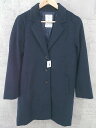 ◇ hyphen world gallery コート F ネイビー * 【中古】