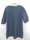 ◇ FREAK'S STORE フリークスストア 長袖 膝下丈 ワンピース F ネイビー * 【中古】