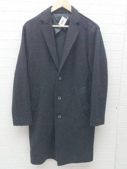 ■ GLOBAL WORK グローバルワーク 長袖 ロング コート S ダークグレー * 【中古】