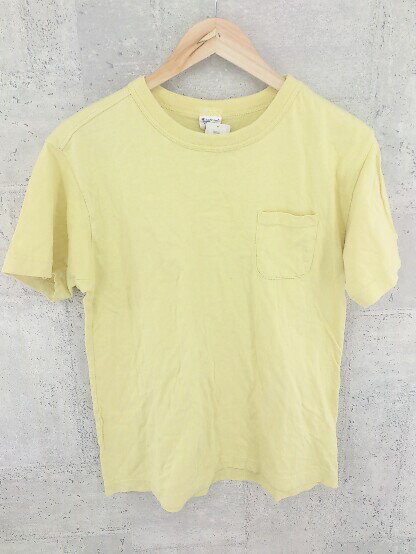 ◇ Champion チャンピオン 半袖 Tシャツ カットソー M イエロー メンズ 【中古】
