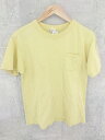 ◇ Champion チャンピオン 半袖 Tシャツ カットソー M イエロー メンズ 【中古】