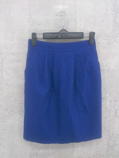 ◇ INDIVI インディヴィ ミニ タイト スカート 36 ブルー * 【中古】(4)