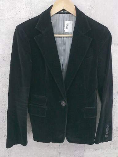◇ COMME CA DU MODE コムサデモード シングル 1B 長袖 テーラードジャケット ブラック * 【中古】 ◇ COMME CA DU MODE コムサデモード シングル 1B 長袖 テーラードジャケット ブラック * 【中古】