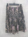◇ STRAWBERRY-FIELDS ストロベリーフィールズ 膝下丈 スカート マルチ * 【中古】(4)