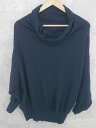 ◇ MACKINTOSH PHILOSOPHY マッキントッシュフィロソフィー ウール ニット 長袖 タートルネック セーター 38 ネイビー * 1002800181148 【中古】