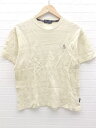 ◇ Hush Puppies ハッシュパピー チェック 半袖 Tシャツ カットソー L ライトベージュ系 # 1002800196975 【中古】