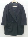 ■ Spick&Span スピック&スパン ダブル 長袖 チェスター コート ブラック * 1002800209422 【中古】