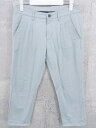 ◇ Spick and Span Noble スピックアンドスパンノーブル ツータック 七分丈 クロップド パンツ 36 ブルー系 * 1002800212446 【中古】(4)