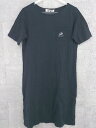 ◇ COMME CA DU MODE コムサデモード 半袖 膝丈 ワンピース F ブラック * 1002800218578 【中古】