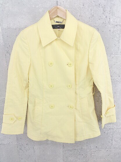 ◇ INED イネド 長袖 コート 7 イエロー * 1002800233182 【中古】